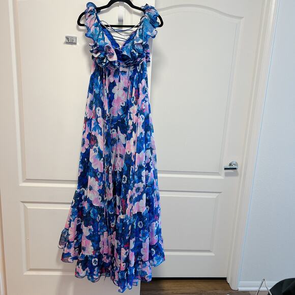 Mac Duggal Floral Cutout Gown - Picture 5 of 13